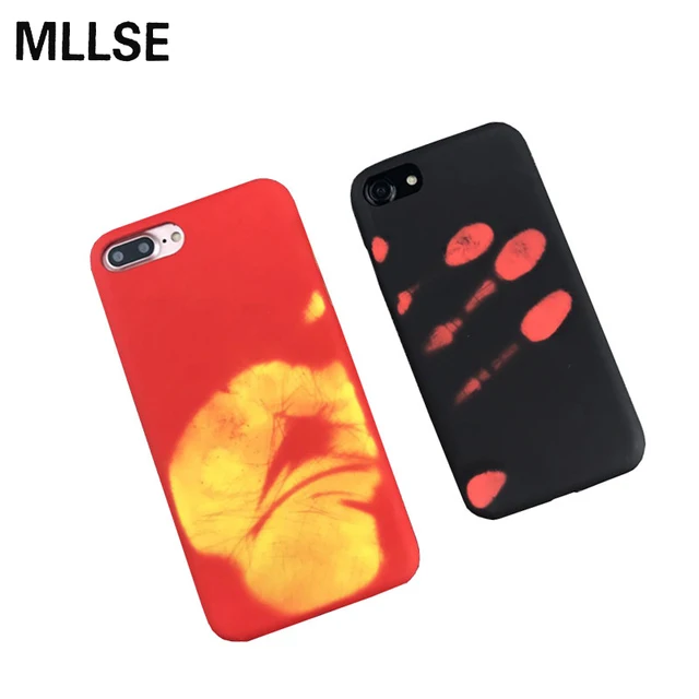 Temperature Sensing Change Color Phone Case Cover For iPhone X 6S 7 Plus For Samsung S8 Plus S7