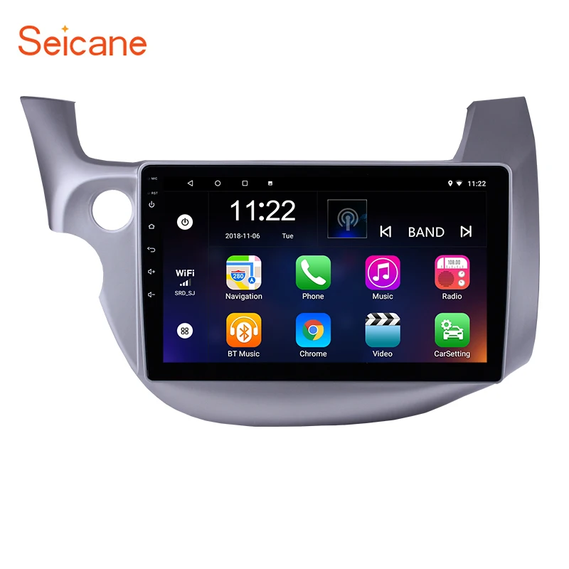 

Seicane 10.1" Android 8.1/9.0 Car Radio GPS Navi HD 1024*600 Multimedia Player for 2007-2013 Honda Quad-core RAM 1GB +ROM 16GB