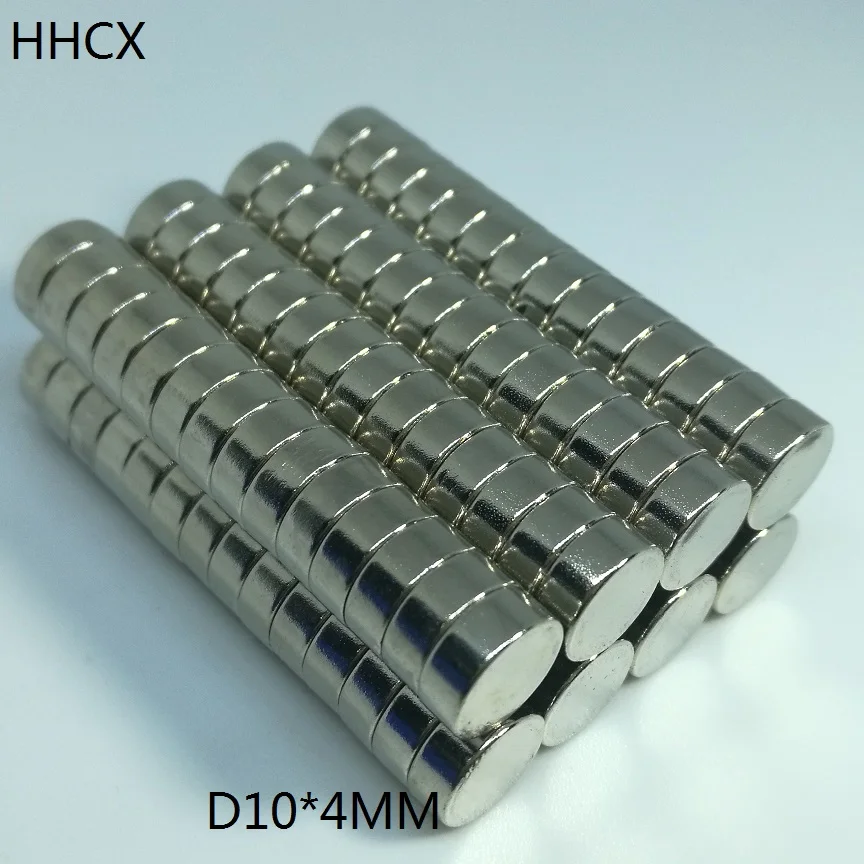 50pcs/lot Disk 10x4 mm N35 Strong Disc NdFeB Rare Earth
