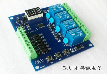 

Multiple Programmable Signal Trigger Delay Relay Module Four Switch Control PLC Circuit Board 24V