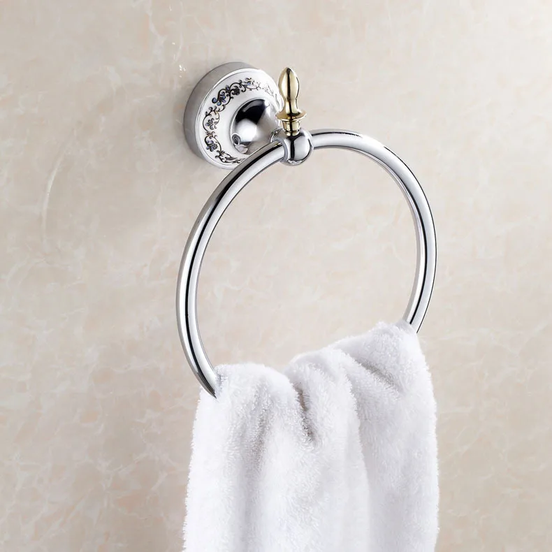 

Chrome Finish Wall Mounted Towel Ring