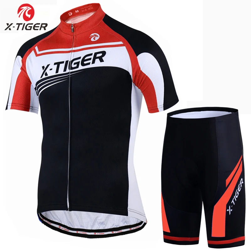 Jersey and Pant X-Tiger велокофты набор анти-УФ велосипедная Одежда Костюм горный велосипед комплект одежды Maillot Ropa Ciclismo - Цвет: Jersey and Pant