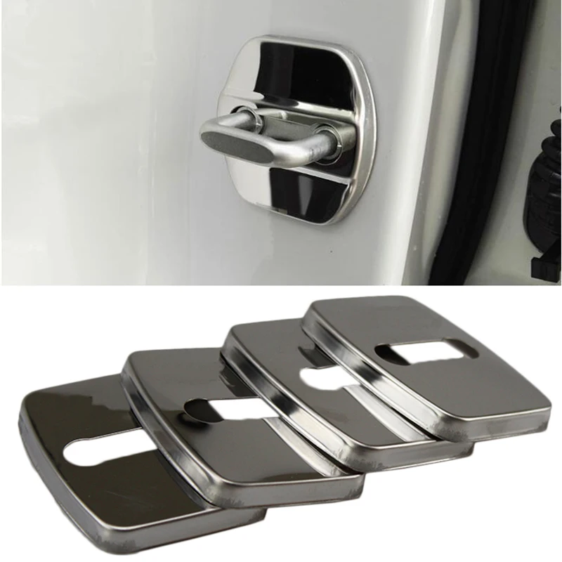 Car Styling stainless Car Covers Door lock Cover Case For BMW M E46 E39
