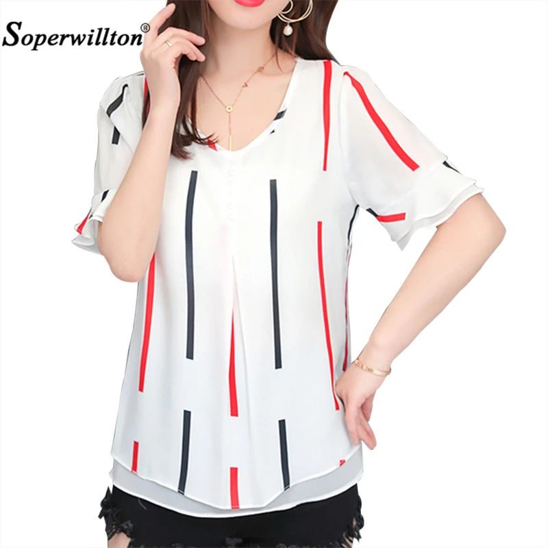 

Summer Basic Shirt Women Blouse O-Neck Casual Loose Plus size M-4XL Chiffon Print Lace Blouses Shirts Ladies Blusa Feminina Tops
