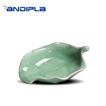 

Longquan Celadon Art Tea Scoop Leaf Shaped Tea Leaves Holder Chinese Kung Fu Tea Set Accessories Teaware Cha He Beans Nuts Spoon