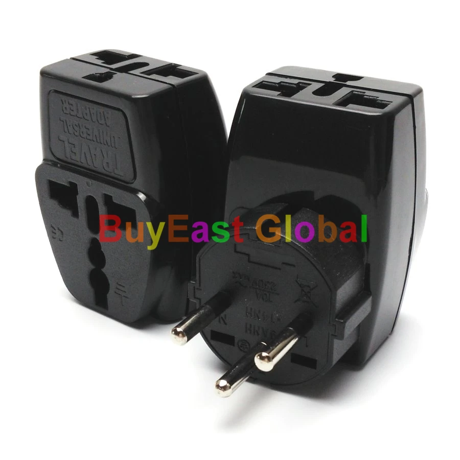 (1 PC) ISRAELI 3 Way Outlet Electrical Plug Adapter Universal Outlet