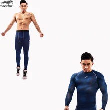 Новинка, зимние комплекты термобелья для мужчин, быстросохнущие, анти-микробные, тянущиеся, мужское термо нижнее белье, мужские теплые кальсоны для фитнеса