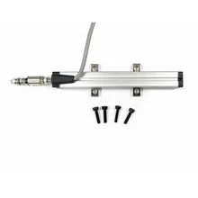 KTM-10mm миниатюрный вытяжной линейный круглый вал закаленный датчик перемещения электронная линейка сопротивления линейка для литья под давлением машины