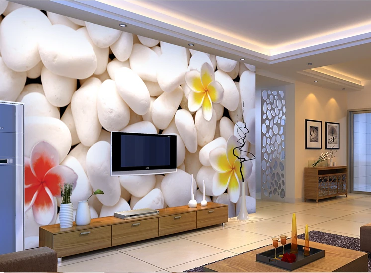 Фото обои 3д на стену спб Free shipping personalized Mural wallpaper 3d stereoscopic wallpaper stone flowe