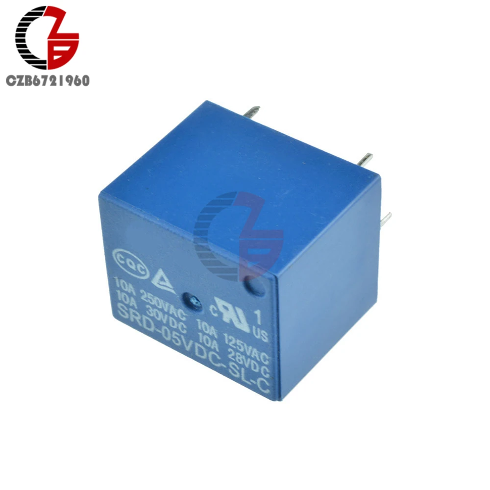 10 шт. SRD 05VDC SL C 5 в постоянного тока А реле питания модуль PCB тип T73 5V футов 5VDC DIP