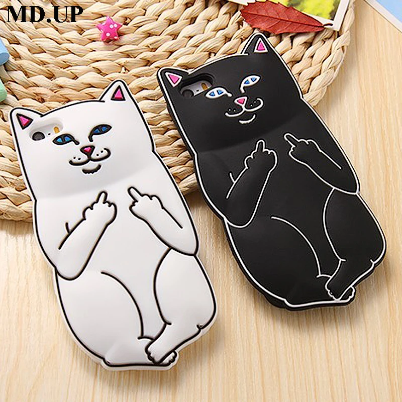 Lovely Cartoon Phone Cases Coque for iphone XS X 8 7 6 6S Plus Case Soft Silicone 3D Cat Back Covers For iPhone |