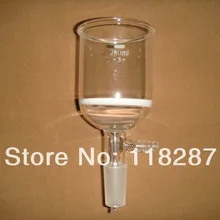 200 мл, 24/40, Стеклянная Воронка Buchner с боковым рычагом, 3# крупный фильтр, воронка, лабораторная стеклянная посуда, лабораторная воронка