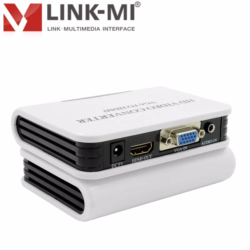 LINK MI LM VH04 Full HD видео преобразователь из VGA в HDMI LCD LED или DLP TV входной сигнал до 1920x1080p
