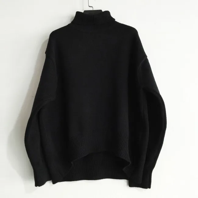 Aurtleneck Sweater Loose Solid Color Ladies Sweater 2019 New Pullover Large Size Thick Sweater Women Sweet Sweater Coat CH842 (4)
