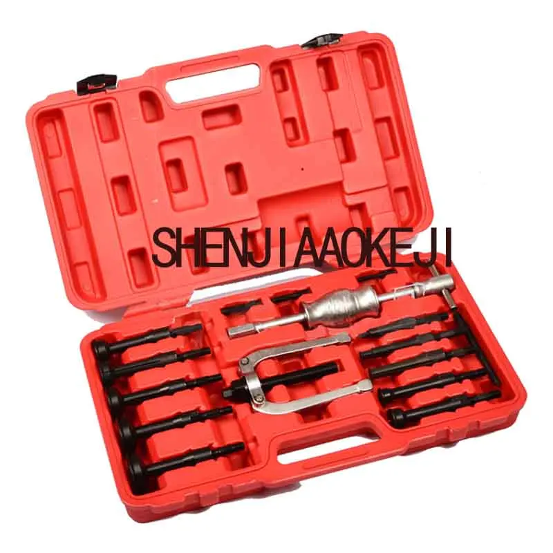 16 pcs/set Internal bore bearing puller removal kit Inner hole Slide hammer puller Auto repair hardware tools 16 pcs/set Internal bore bearing puller removal kit Inner hole Slide hammer puller Auto repair hardware tools