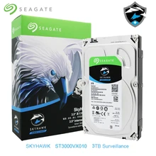 Seagate Skyhawk 3 TB внутренний HDD видеонаблюдение 5900 об/мин жесткий диск 3,5 «SATA 6 ГБ/сек. 256 Мб Мониторинг безопасности