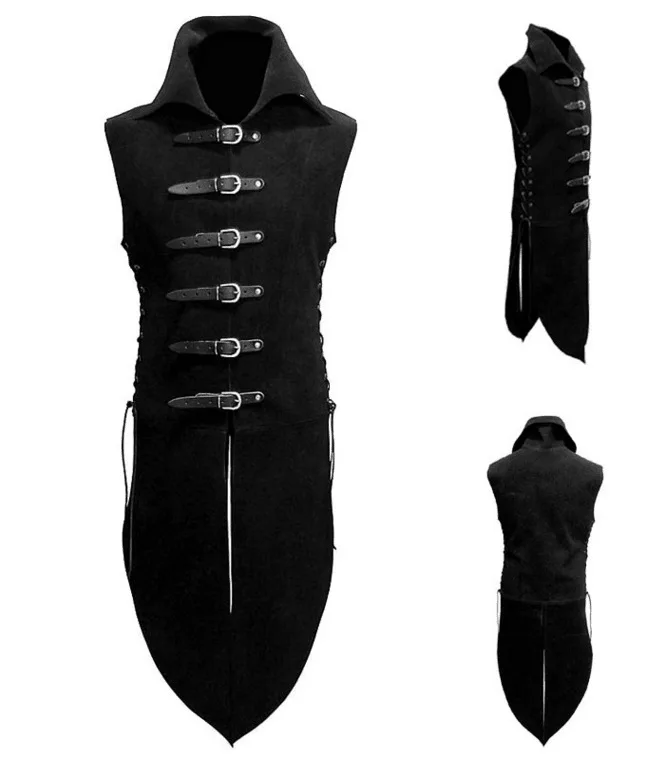 Details about   Adults Mens Renaissance Gothic Knight Solider Medieval Lace Top Shirts Costume 