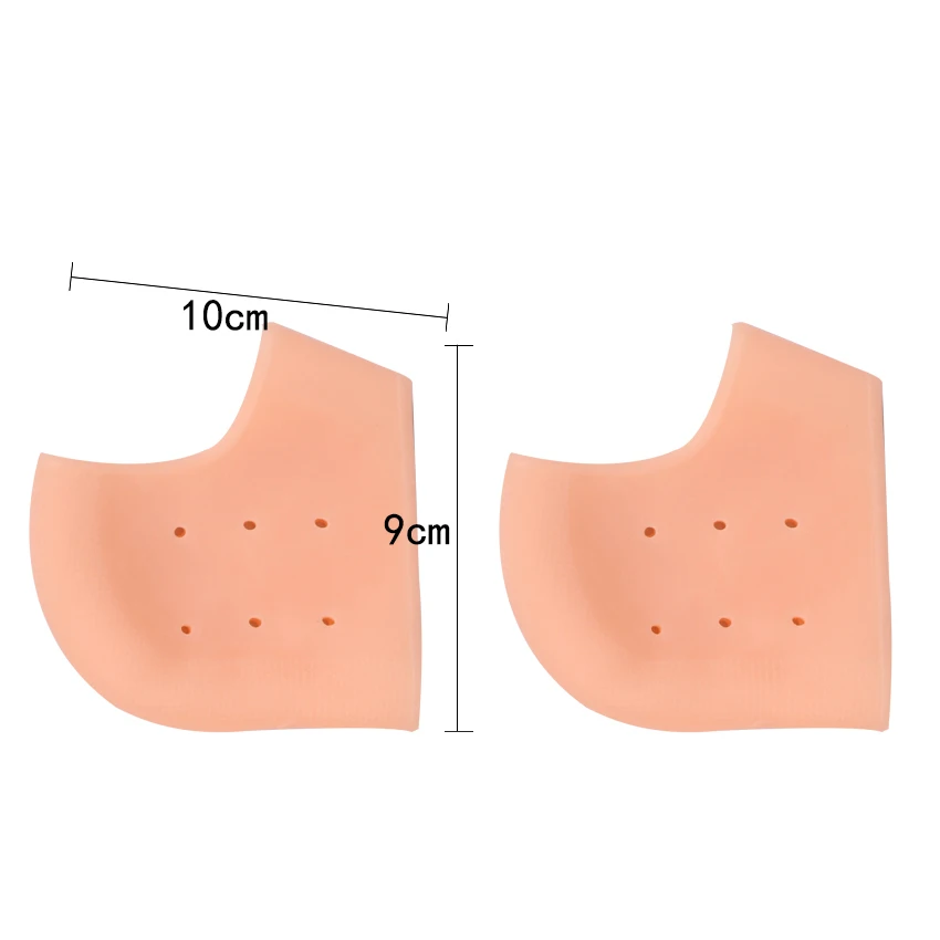 1 пара Силиконовая полоска от натирания на пятку Защитные носки инструмент для ухода за ногами увлажняющие Гелеобразные напяточники носки