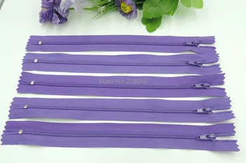 

12 Inch 100 Pcs Purple Color Nylon Coil Zippers Tailor Sewing Tools