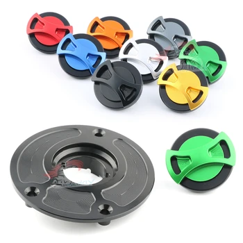 

Keyless Gas Tank Cap Cover For Ninja ZX-6R 636 ZX636R ZX-10R Z1000 Z800 Z750/R ZX14(ZZR1400)