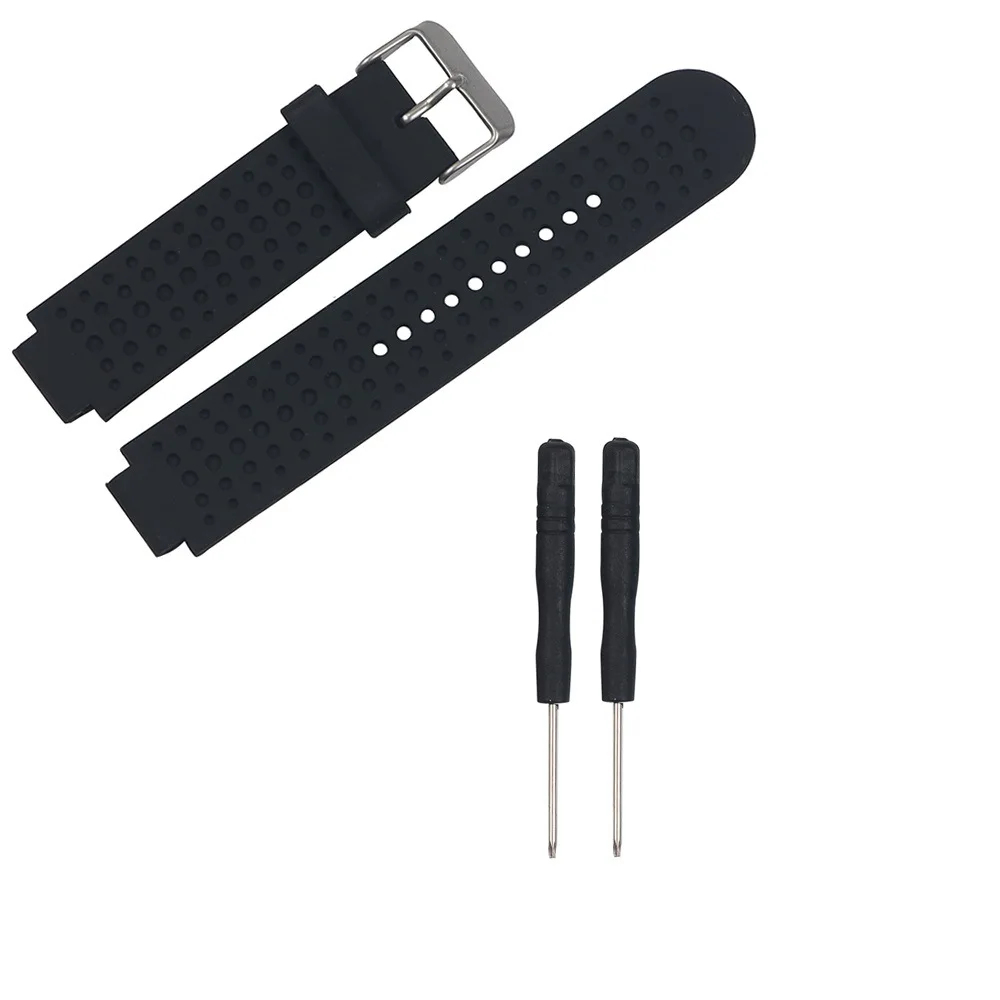 Tonbux ремешок для Garmin Forerunner 25 силиконовые наручные часы ремешок браслет для женщин/мужчин S/L с двумя инструментами обмена - Цвет: Color G