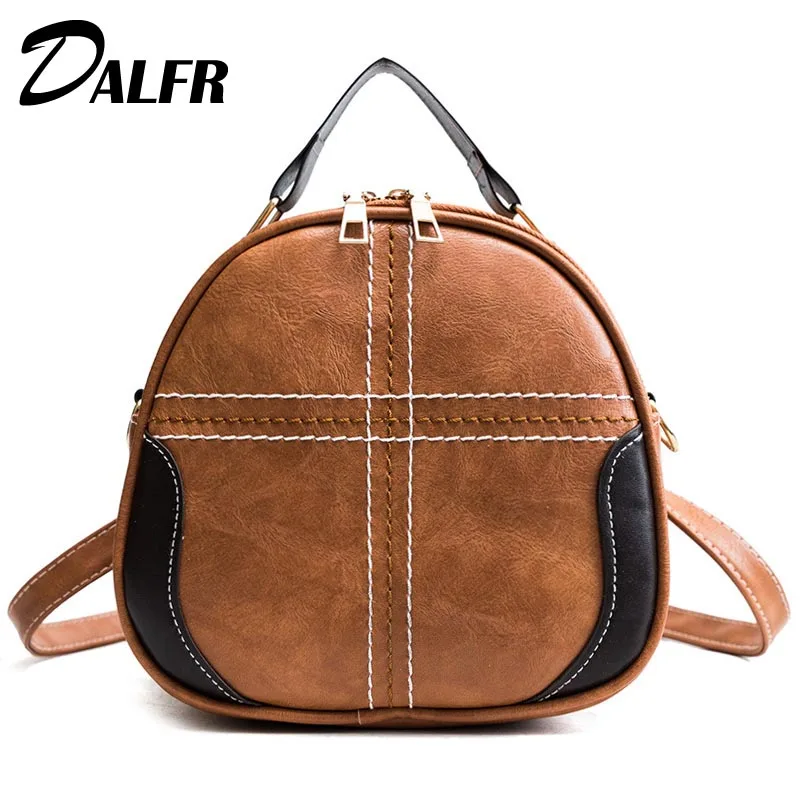 Women PU Leather Backpack Female Bag School Feminine Traveal Bags Small Backpacks for Girls DALFR | Багаж и сумки