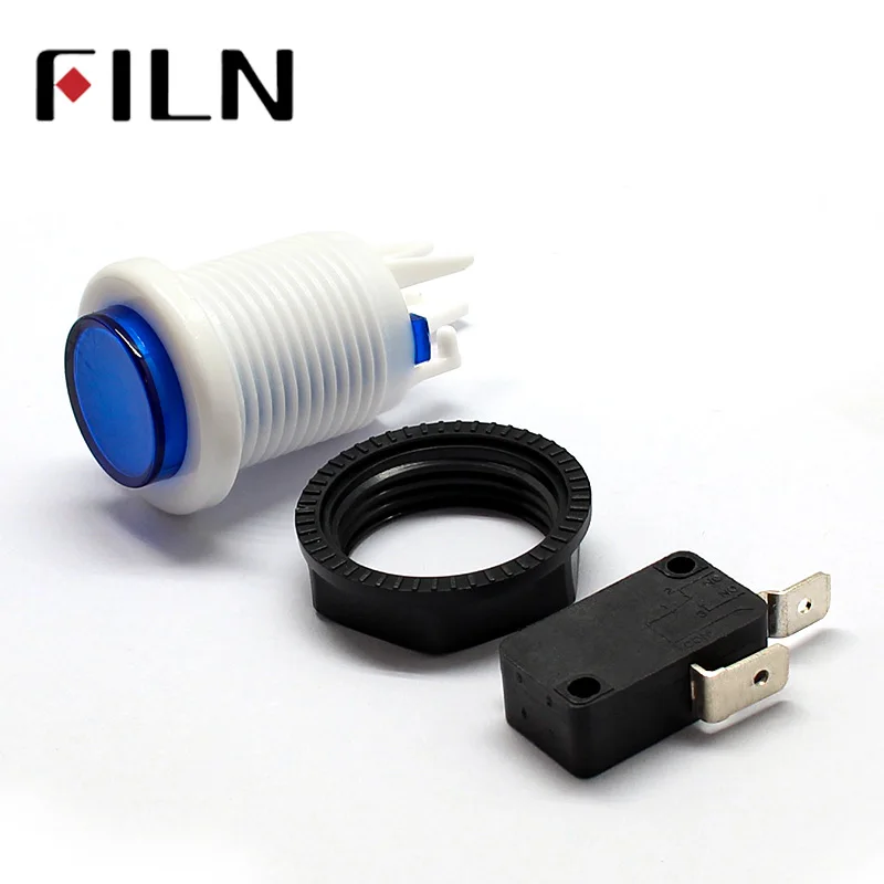 5 Colors small Round Arcade Video Game Player Push Button Switch Durable Multicade MAME Jamma Game Long Switch (2)