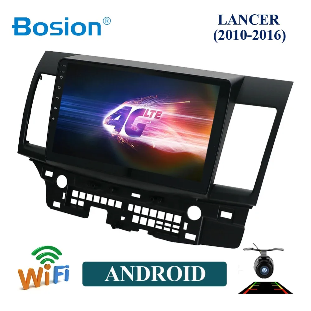 Автомобильный мультимедийный плеер Bosion 4/6 core 2 Din Android 10 0 для Mitsubishi Lancer 2010 2016 1 дюйма