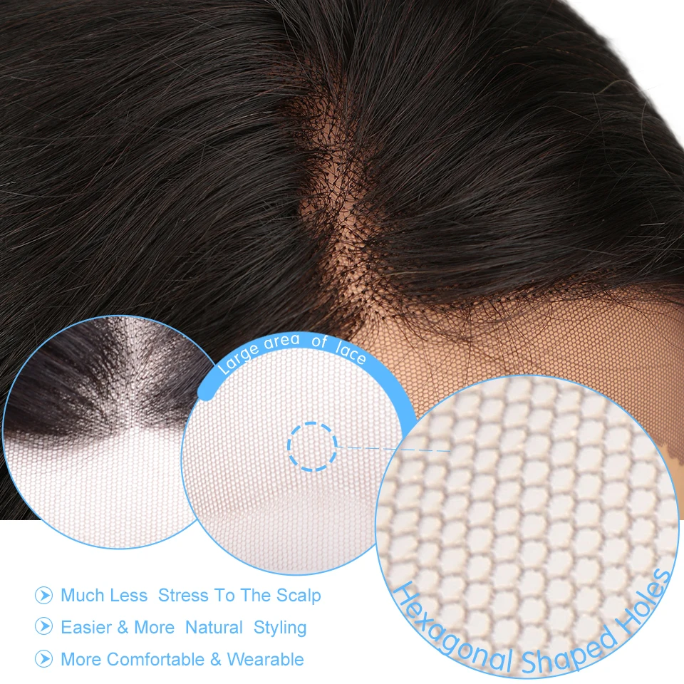 Debut Wig Human Hair Lace Front Human Hair Wigs Brazilian Straight Remy Wigs For Black Women 4*4 U Part 26 Inch Long Wig -