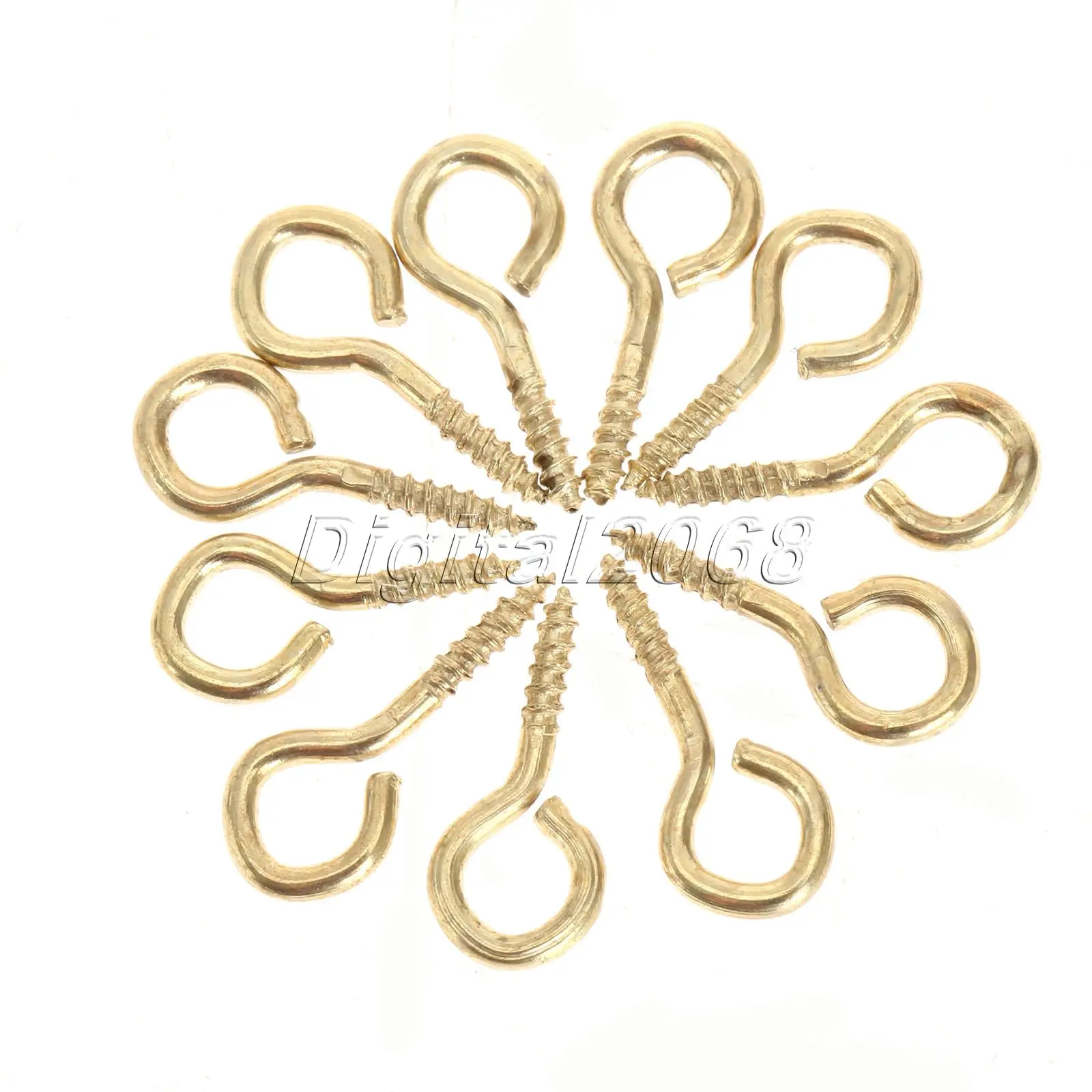 

200pcs Gold/Silver 14.5x6mm Metal Small Mini Eye Pins Eyepins Hooks Eyelets Screw Clasps Jewelry Findings Threaded Hardware