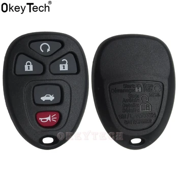 

OkeyTech Car Accessories New Replacement 4+1 5 Buttons Remote Car Entry Keyless Key Shell Case Fob For Buick For Chevrolet GMC
