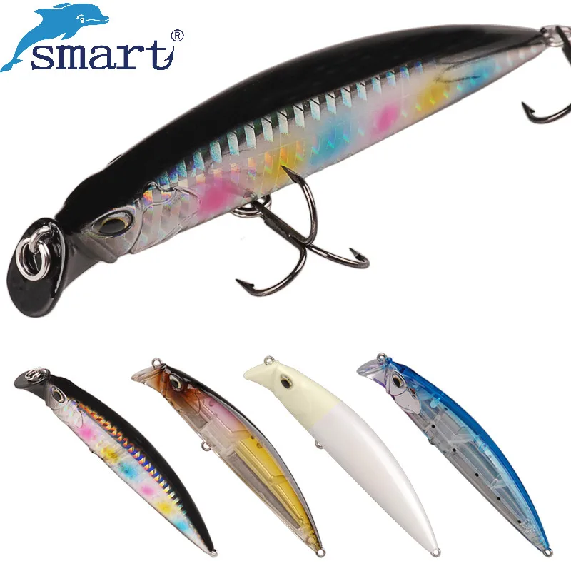 

Smart Minnow Bait Fishing Lures 95mm/30g Fishing Wobblers VMC Treble Hook Para Pesca Swimbait Fishing Tackle Leurre Souple Peche