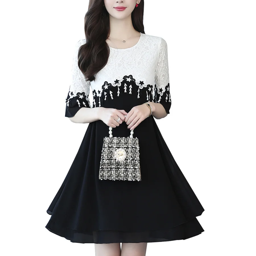 black white sundress