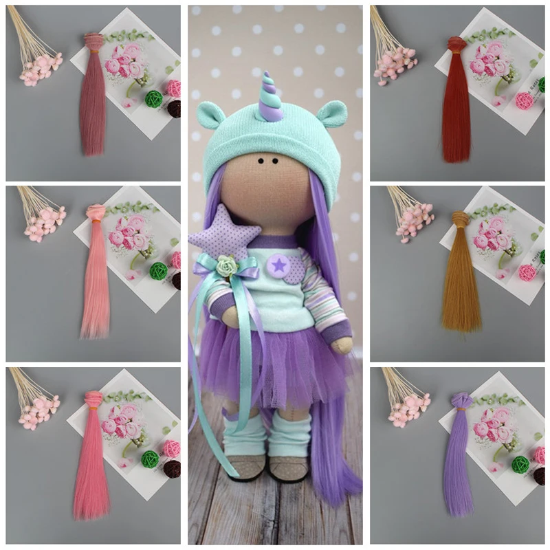 1 шт. 20*100 см прямые кукольные волосы для наращивания мягкие куклы BJD сделай сам