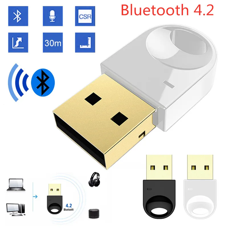 Беспроводной USB Bluetooth адаптер 4 2 ключ Музыкальный звуковой приемник передатчик
