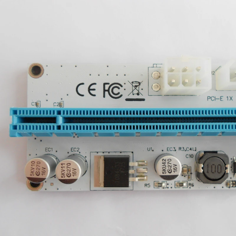3 в 1 Райзер VER008S PCI E 6 контактов 4 контакта SATA 60 см|pci express slot|pcie 1xpci |