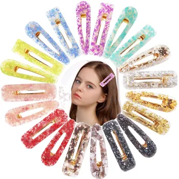 

20PCS Acrylic Hair Barrettes Fashion Resin Hair Clips Colorful Textured Alligator Hair Clips Elegant Hair Accessories for Women