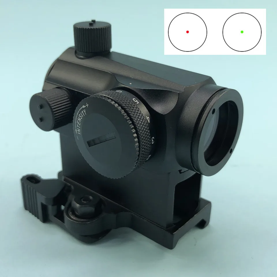 

Tactical Micro 1X24 Mini Red & Green Dot Sight Scope Hunting Optics Riflescopes 20mm QD Hight Mount For Air Rifle