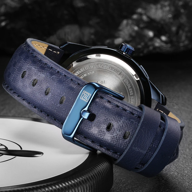 NAVIFORCE люксовый бренд мужские Модные спортивные водонепроницаемые часы кварцевые