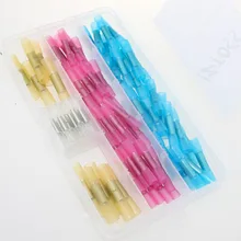 IZTOSS 100 шт. Провода Инструменты для наращивания волос, sopoby термоусадочные Провода разъем комплект Водонепроницаемый Ассорти обжимной разъем Электрические Комплект 26-10a