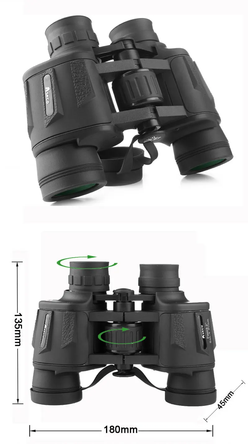 Askco бинокль 8X40 Профессиональный охотничий телескоп с зумом Высокое качество большой прозрачный lll ночного видения Водонепроницаемый бинокль для охоты