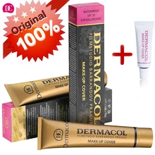 Dermacol макияж 30 г+ 4 г праймер водостойкий консилер база профессиональный высокое качество Dermacol макияж основа