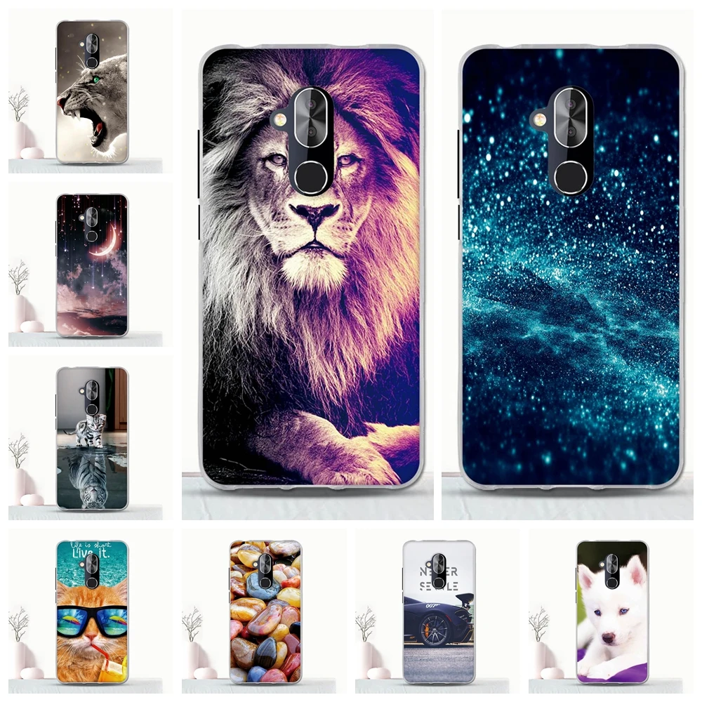 

For Alcatel 7 Phone Case Frame Coque Silicone Back Luxury Painted For alcatel 7 Soft TPU Back Cover For Alcatel7 Coque Bumper