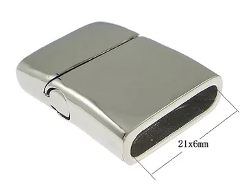 

Stainless Steel Magnetic Clasp Fashion Jewelry, Rectangle, oril color, 33x24.70x9.80mm, Hole:Approx 21x6mm 5PCs/Lot