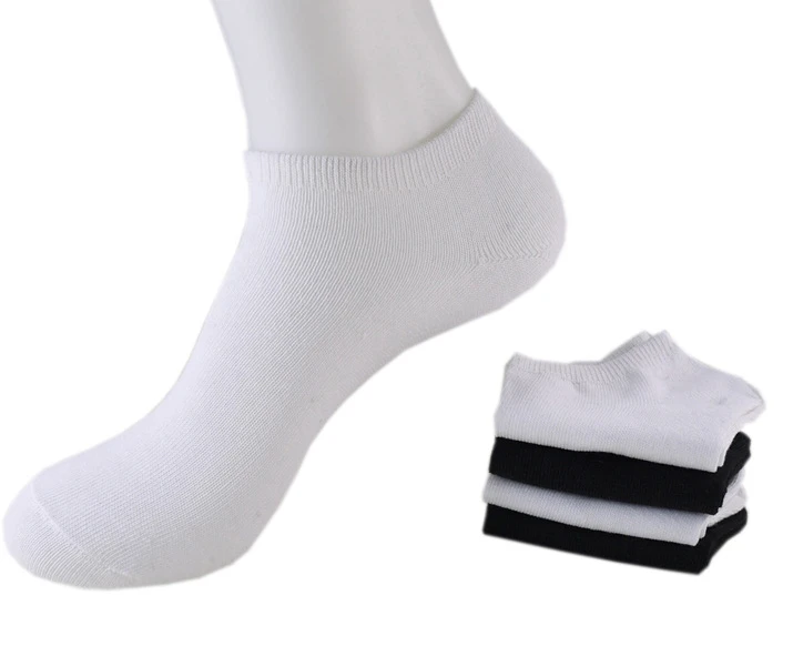 Женские носки 10 пар/лот короткие женские укороченные носки для женщин Женские однотонные белые черные хлопковые носки женские носки-лодочки Новые