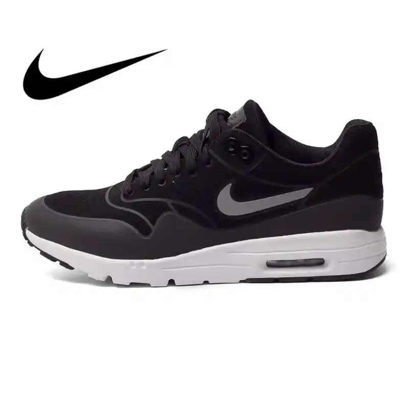 Original NIKE Air Max 1 Women's Running Shoes Sneakers Original Authentic Nike Air Max 1 Pompidou Women's Running Shoes Classic Outdoor Sports Shoes Comfortable Breathable AV3735 002