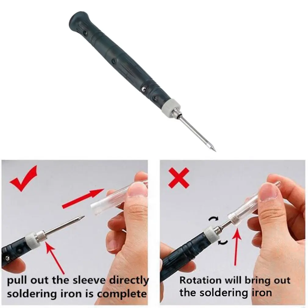 Dropshipping Mini Portable USB 5V 8W Electric Powered Soldering Iron Pen /Tip Touch Switch Quality Useful Drop Shipping