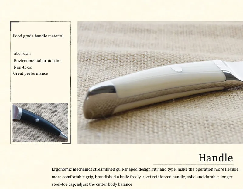 Острый кухонный утварь нож для очистки фруктов 3,5 дюймов высокоуглеродистая немецкая сталь X50CRMOV15 ABS чайки ручка бренд Мульти нож