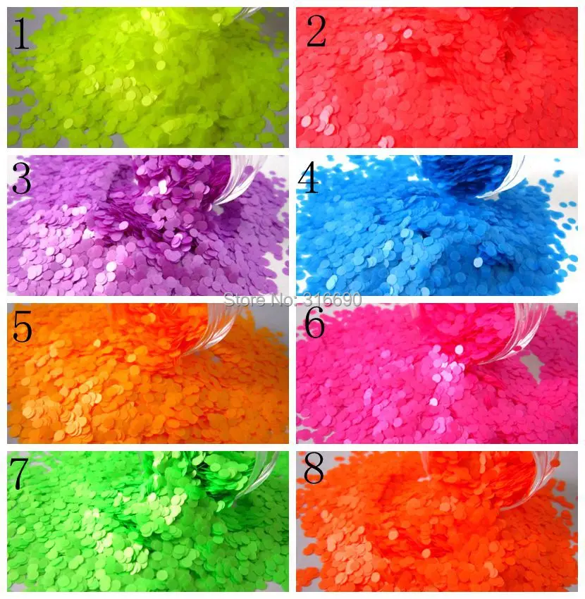 1 мм устойчив к растворителям неоновые точки блестящий набор пробоотборников для блестящих ногтей