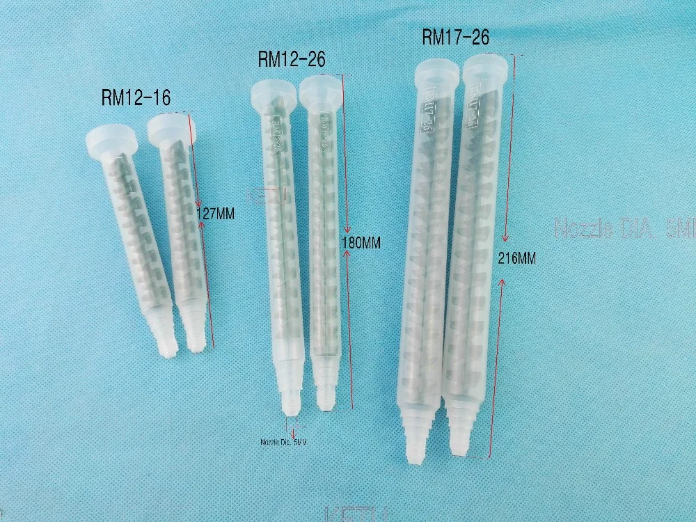 

Resin Dynamic Mixer MR Mixing Nozzles for Duo Pack Epoxies (RM12-16,RM12-26,RM17-26 Optional) Color Random